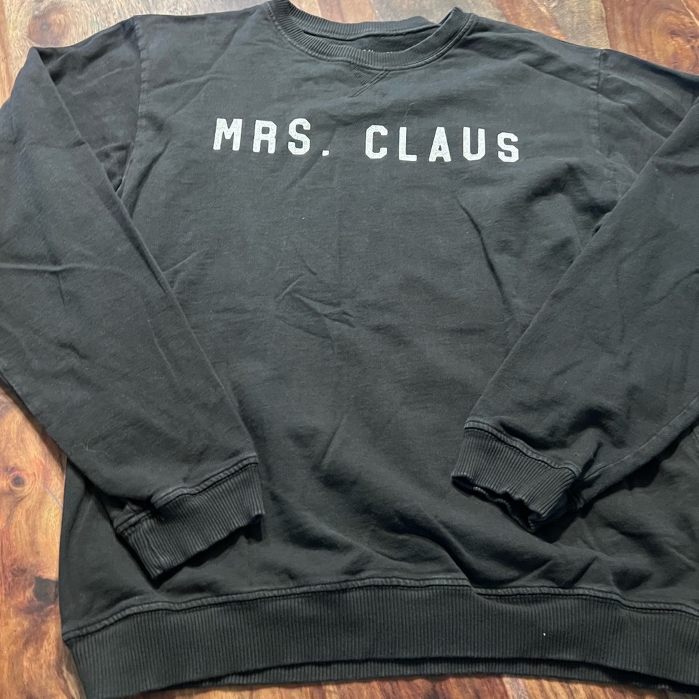 Black 'Mrs. Claus' Sweater